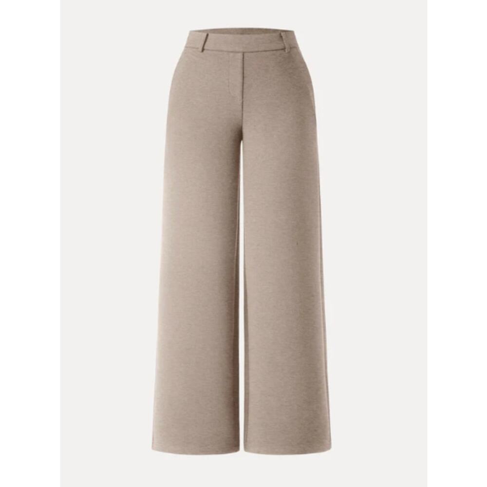 OGL FuzzLuxe Stretchy Mid Rise Straight Leg Pull-on Pants with Pockets SIZE M
